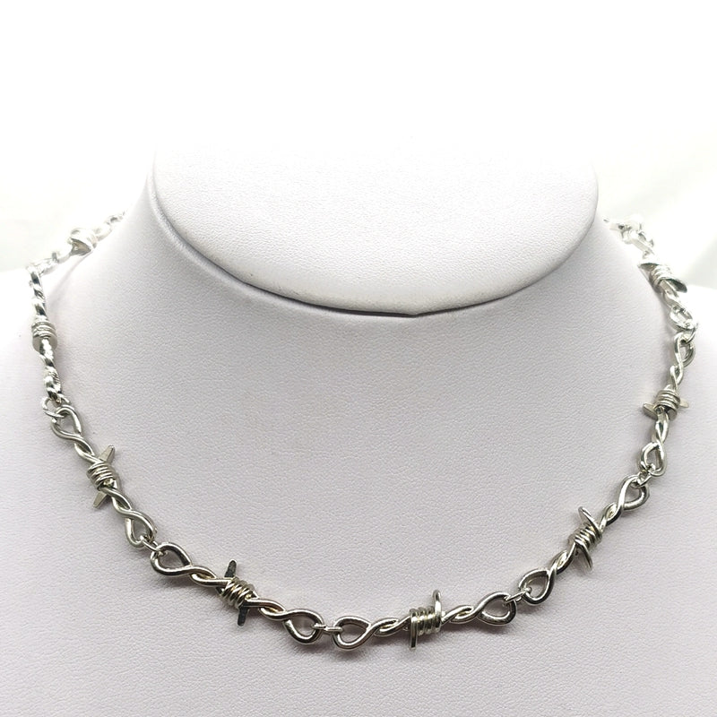 Small wire Brambles Iron Unisex Choker Necklace Women Hip-hop Gothic Punk Style Barbed Wire Little thorns Chain Choker Gifts