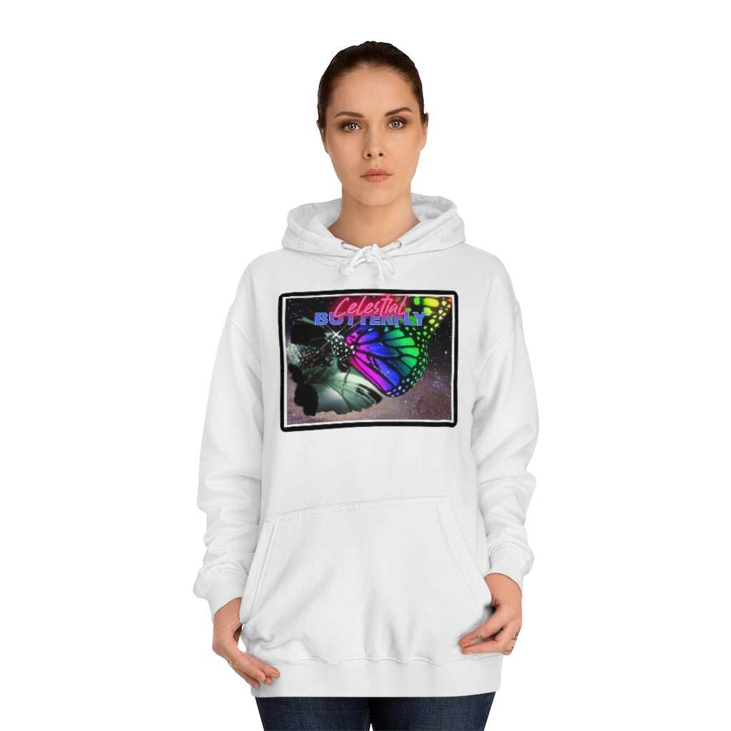 Celestial Butterfly Unisex College Hoodie