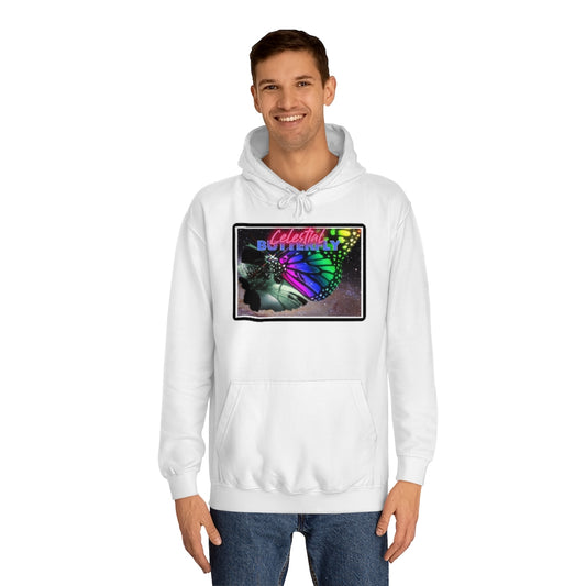 Celestial Butterfly Unisex College Hoodie