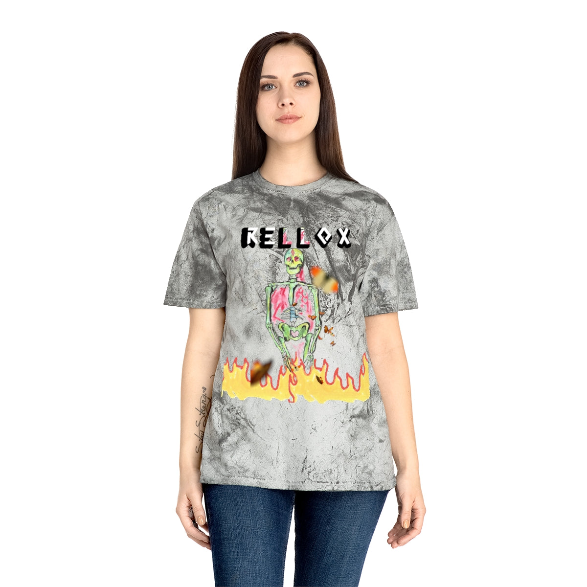 Neon Skelly Skate T-Shirt