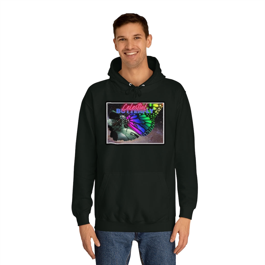 Celestial Butterfly Unisex College Hoodie