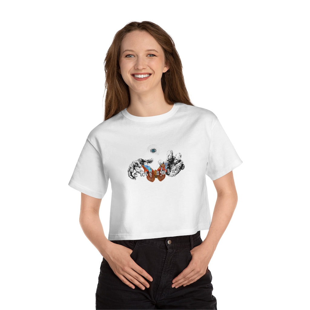 MOTH BOY Champion Women' Cropped T-Shirt