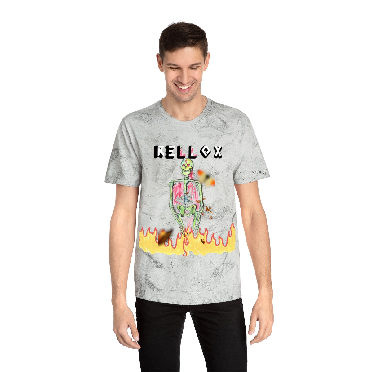 Neon Skelly Skate T-Shirt