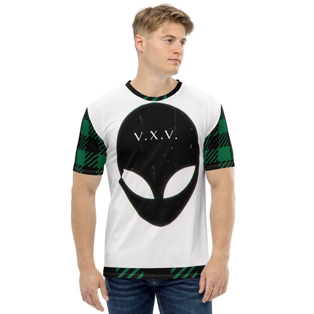 V.X.V. Green plaid Men's T-shirt