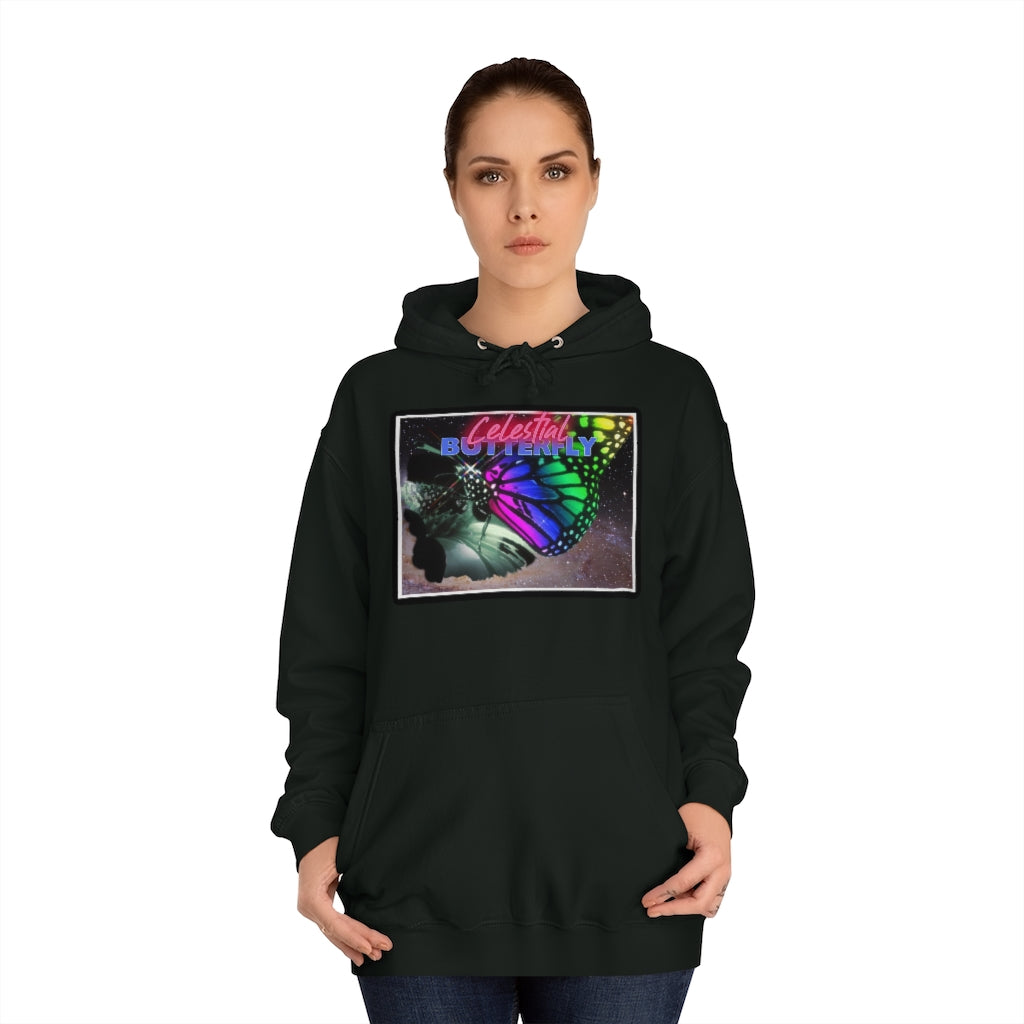 Celestial Butterfly Unisex College Hoodie