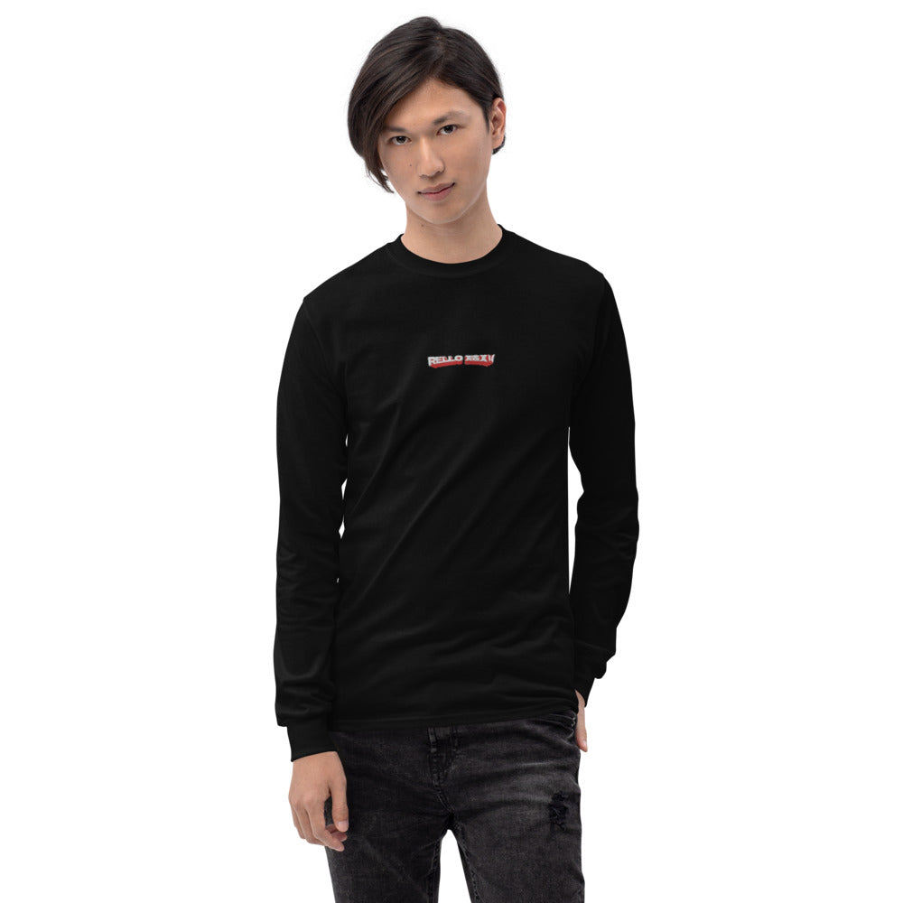 Rellos Embroider Black Long Sleeve Shirt