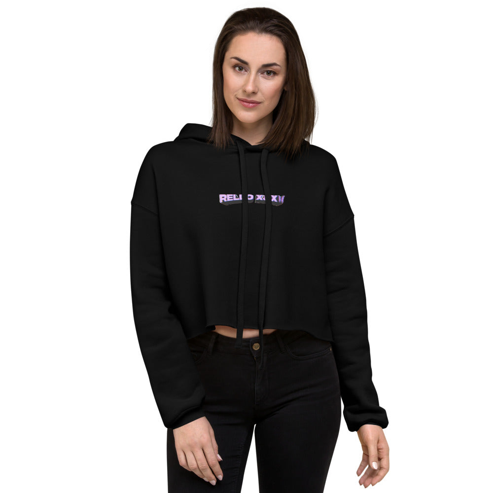 Purp Rello X&X Crop Hoodie