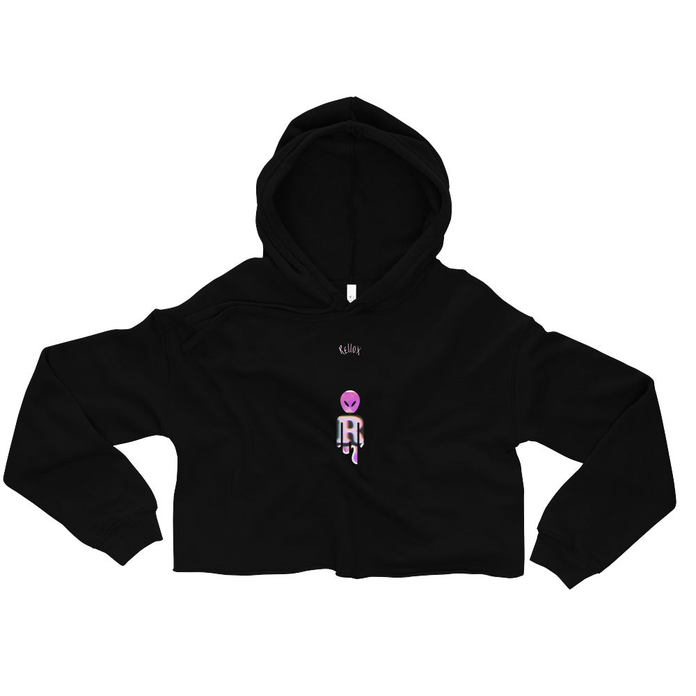 Rello X R alien Crop Hoodie