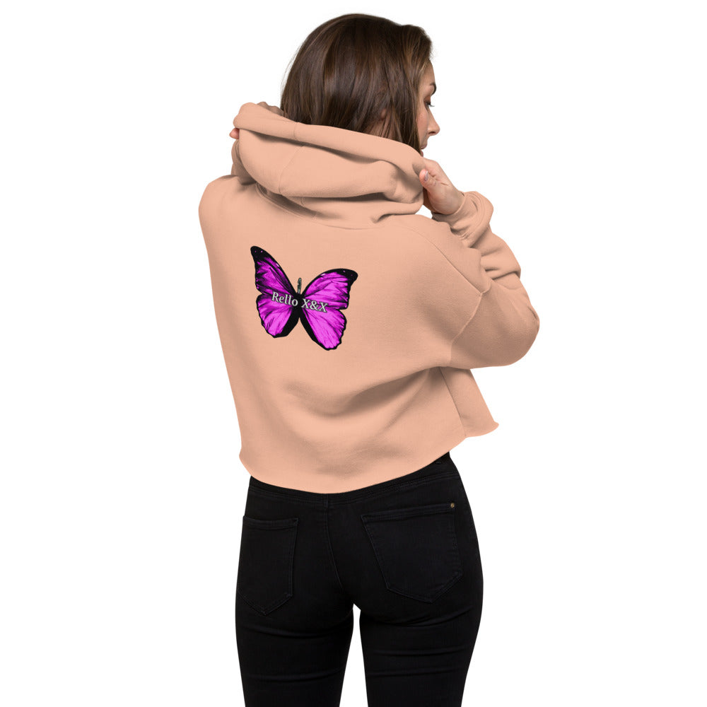 Purp Rello X&X Crop Hoodie